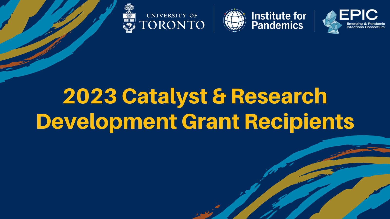 2023 Catalyst and Research Development Grant Recipients Institute for